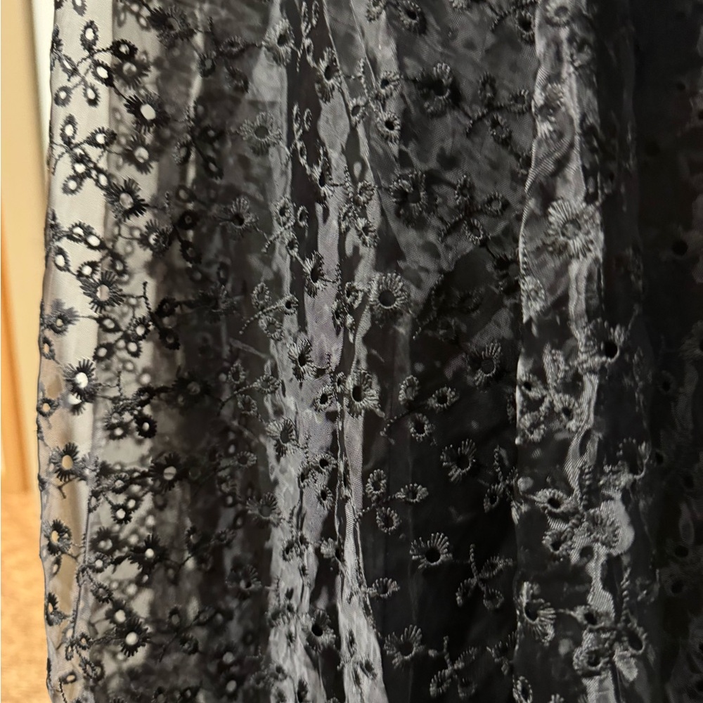 Delia’s black dolls kill floral embroidered Tulle gothic maxi dress NWT🐸 - Picture 7 of 12